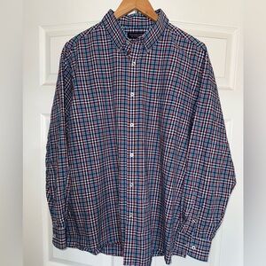 Roundtree & Yorke Long Sleeve Plaid Shirt - Multicolor Plaid. Size XL